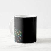 Mug Llama illuminations de Noël Animaux robustes Lover (Devant gauche)