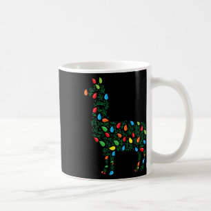 Mug Llama illuminations de Noël Animaux robustes Lover