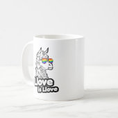 Mug Llama : L'amour est L'amour (Devant gauche)