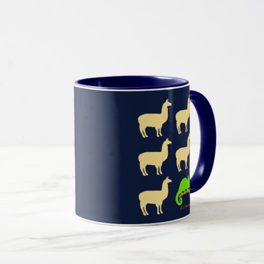 Mug Llama Llama Llama Llama Chameleon (Devant droit)