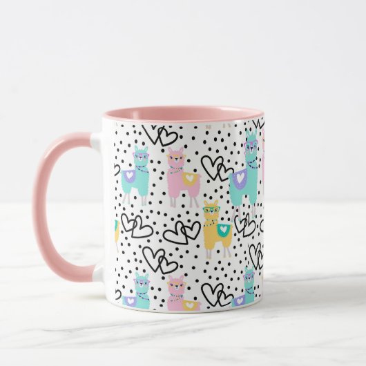 Mug Llama Mama, Mug, fête des mères, cadeau (Gauche)