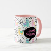 Mug Llama Mama, Mug, fête des mères, cadeau (Devant droit)