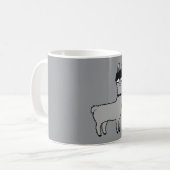 Mug Llama Nerd Geek Glasses Bow Tie Funny Alpaca (Devant gauche)