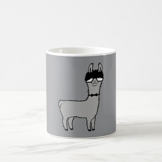 Mug Llama Nerd Geek Glasses Bow Tie Funny Alpaca (Centre)