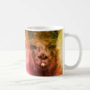 Mug Llama noire Abstraite personnalisée