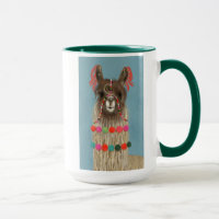 Llama ornée - Brown