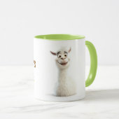 Mug Llama personnalisée avec nom (Devant droit)