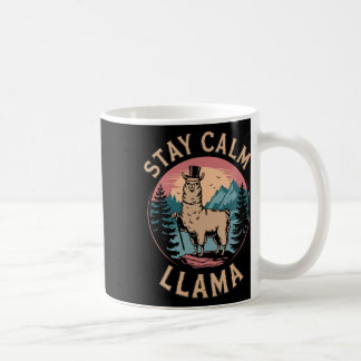 Mug Llama Reste Calme Drôle d'Alpaga sur la randonnée