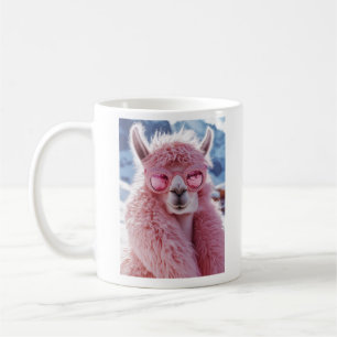 Mug Llama rose glamour - Icône mode hiver