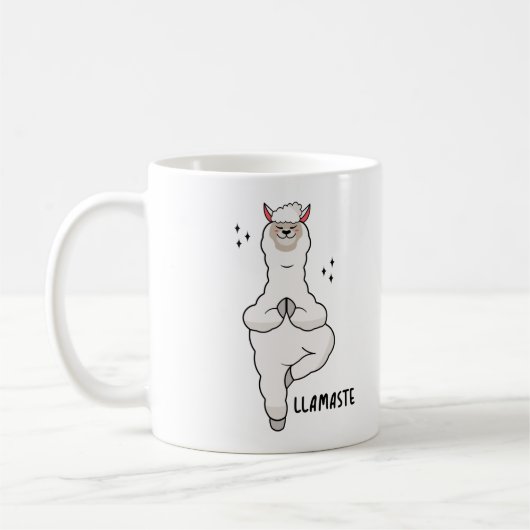 Mug Llama Yoga Pose With Llamaste (Gauche)