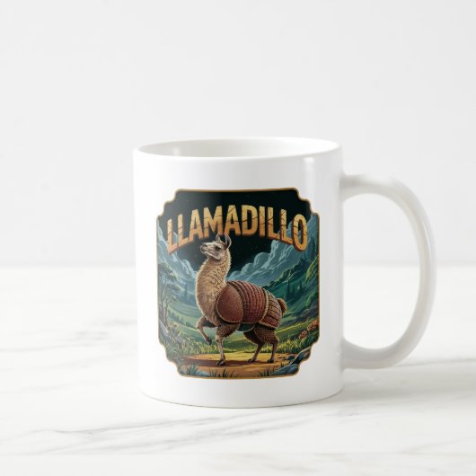 Mug Llamadillo Illustration Combo Créature Drôle (Droite)