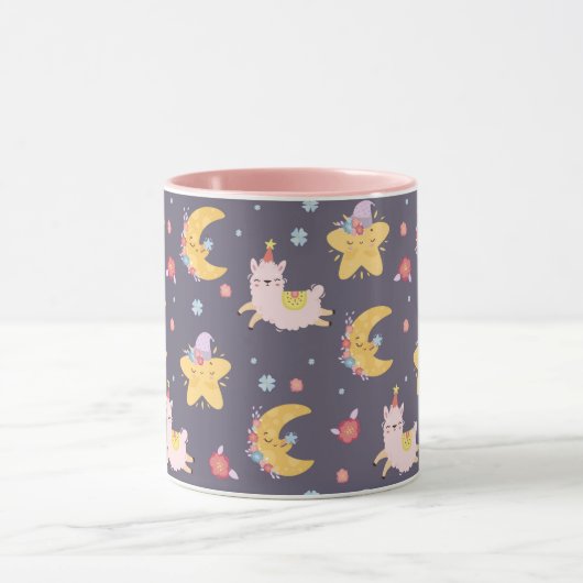 Mug Llamas Dans Le Ciel (Centre)