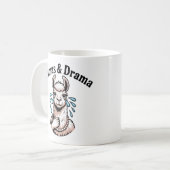 Mug Llamas & Drama Drôle Llama Art Dessin (Devant gauche)