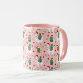 Mug Llamas et cactus Motif de Noël (Devant droit)