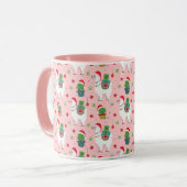 Mug Llamas et cactus Motif de Noël (Devant gauche)