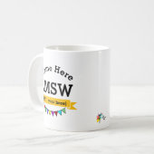 Mug LMSW Master Social Worker Personnalisé (Devant gauche)