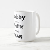 Mug Lobby pour retirer des profits de la guerre (Devant droit)