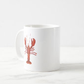 Mug Lobster Painting Nautical Coastal Pattern (Devant gauche)