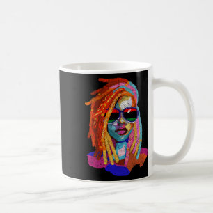 Mug Loc'd Hair Art Africain Américaine Femme Fille Noi