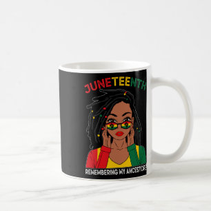 Mug Loc'd Hair Black Woman qui rend hommage à mes ancê