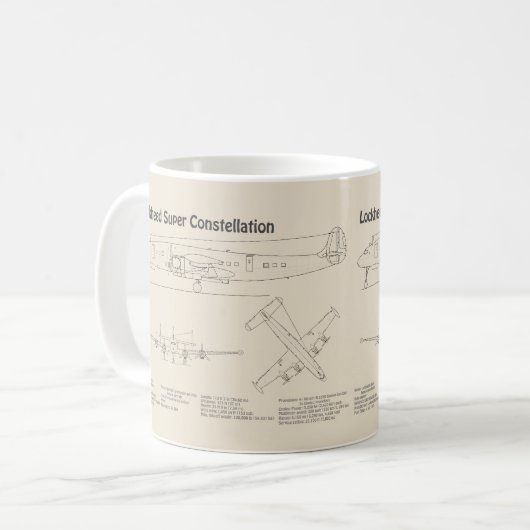 Mug Lockheed L-1049 Super Constellation - Plans SD (Devant gauche)