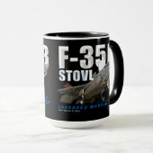 Mug Lockheed Martin F-35B Lightning II Stealth Fighter (Devant droit)