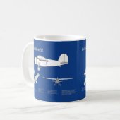 Mug Lockheed Vega 5B - Plans d'avion ABD (Devant gauche)