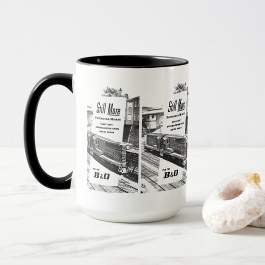Mug Locomotives diesel 1957 de Fairbanks Morse (Avec donut)