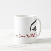 Mug "L'oeil d'une femme" et citation (Devant droit)