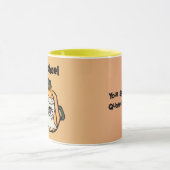 Mug L'oeil Éffrayant d'un Citrouille de Bois rétro (Centre)