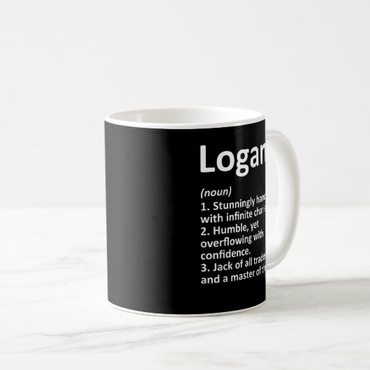 Mug LOGAN Definition Personalized Name Funny Birthday  (Devant droit)