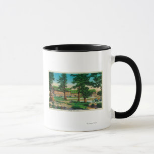 Mug Loge de lac crater et vieux lac PinesCrater, OU