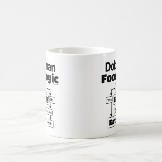 Mug Logique alimentaire Doberman (Centre)