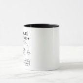 Mug Logique d'aboiement de teckel Drôle Chien viennois (Centre)