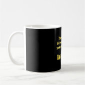 Mug Logique drôle de blouse de labo : le terminateur d (Gauche)