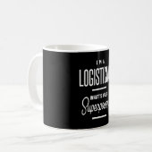 Mug Logistician Titre du travail Cadeau (Devant gauche)