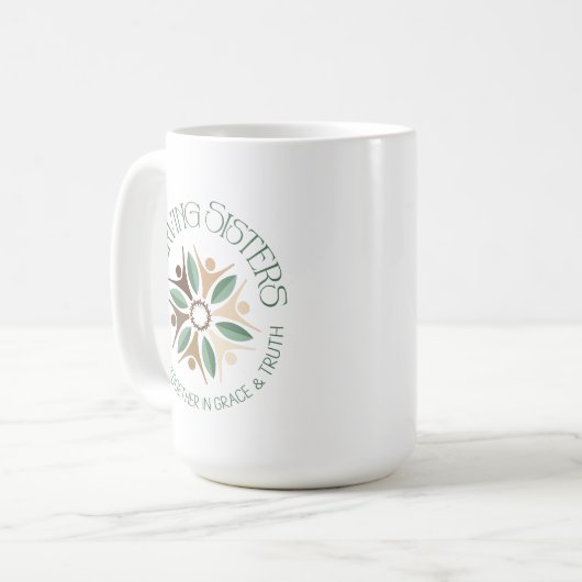 Mug LOGO 15oz POUR LES SOEURS (Devant gauche)