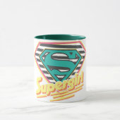 Mug Logo à rayures supergirl (Centre)