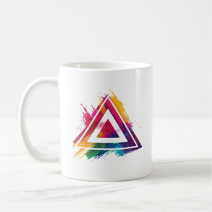 Mug Logo Abstrait coloré de Trigon Designs