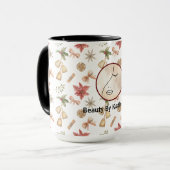 Mug Logo Abstrait moderne femme beauté visage femme (Devant gauche)
