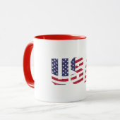 Mug Logo "All American" Patriotic USA (Devant gauche)