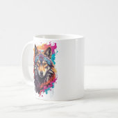 Mug Logo animal Wolf Design-87694 (Devant gauche)