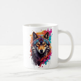Mug Logo animal Wolf Design-87694