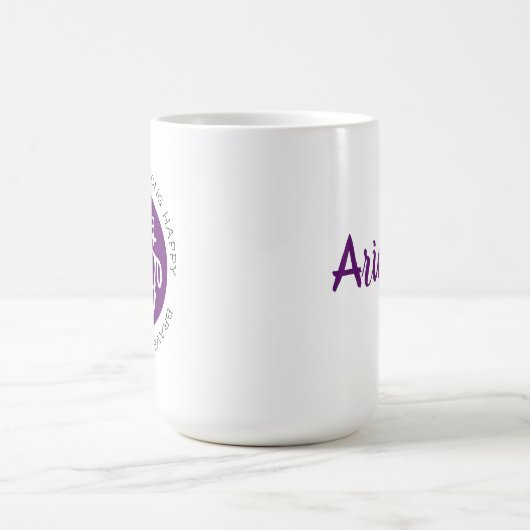 Mug Logo Aries Ram Zodiac Star Sign Astrologie Trait C (Centre)