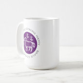 Mug Logo Aries Ram Zodiac Star Sign Astrologie Trait C (Devant gauche)