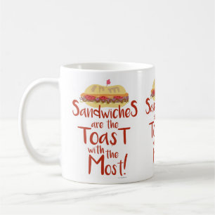 Mug Logo Art de la citation de sandwich la plus drôle 
