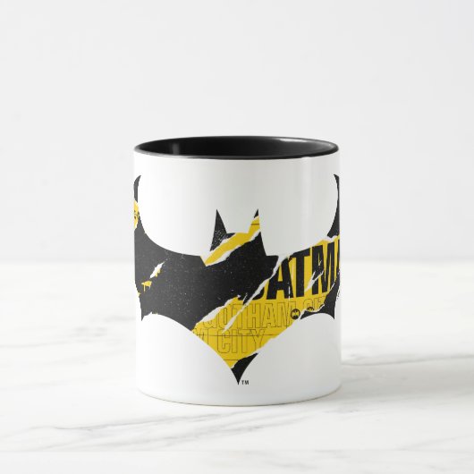 Mug Logo Batman de bande de prudence (Centre)