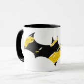 Mug Logo Batman de bande de prudence (Devant gauche)