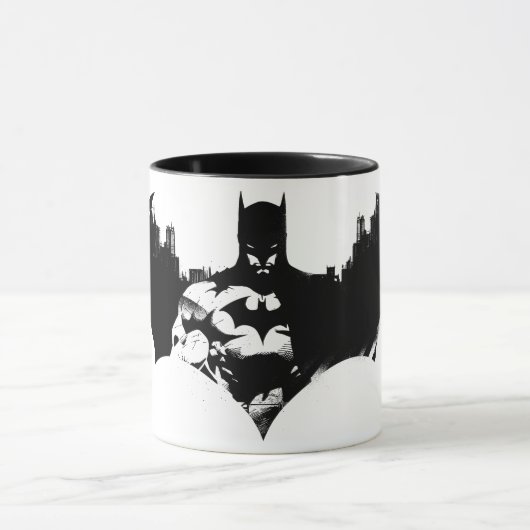 Mug Logo Batman et Gotham Silhouette Bat (Centre)