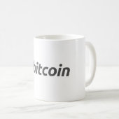 Mug Logo Bitcoin grand avec symbole Bitcoin orange (Devant droit)